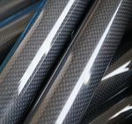 carbon mix glass fiber pipe/tubes with 3K plain or 3K twill surface 50% carbon +50% glass fiber tube