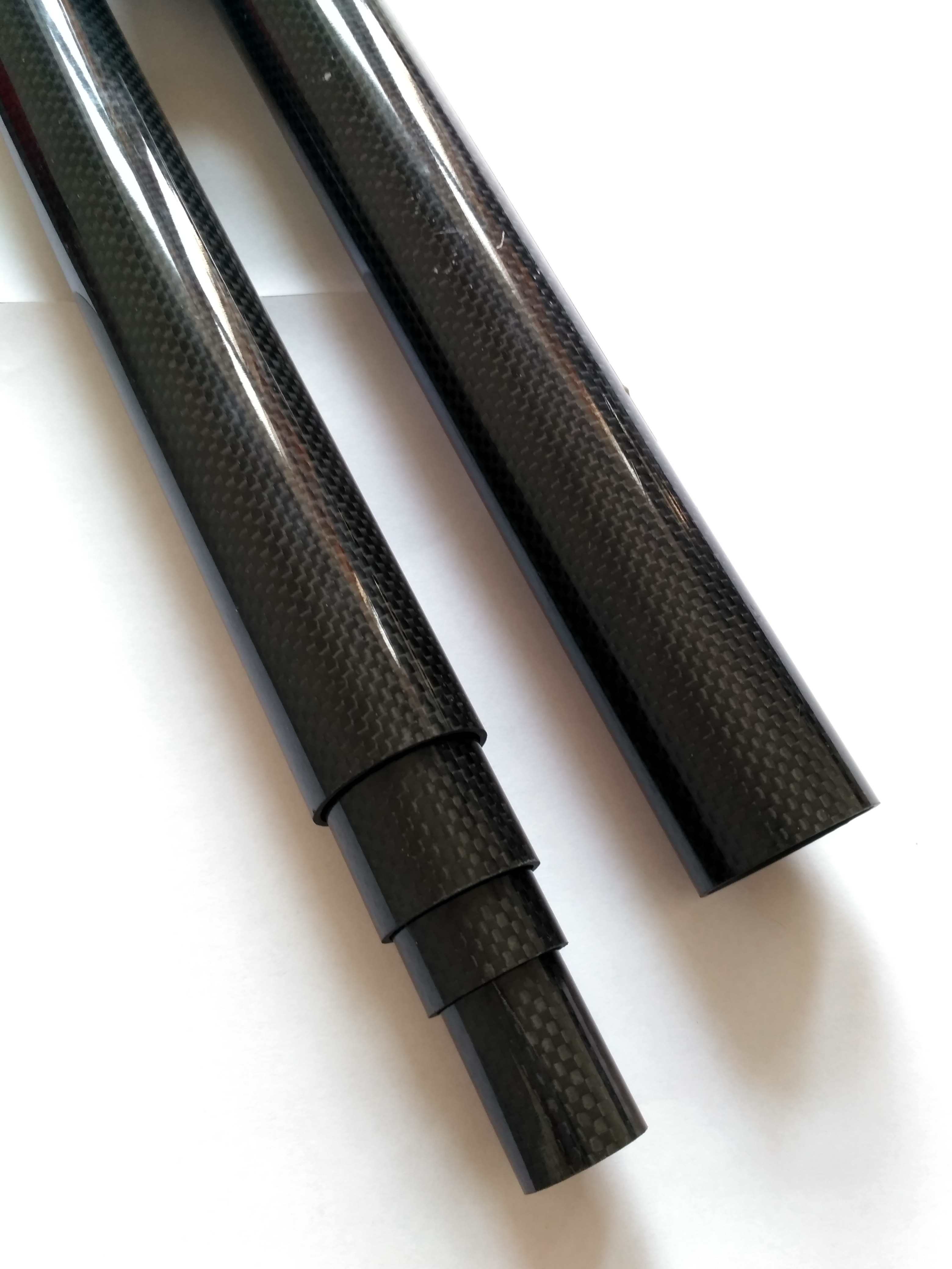carbon fiber heating tube carbon fiber telescopic tube 50mm 70mm 100mm Telescoping Carbon Fiber Tubes