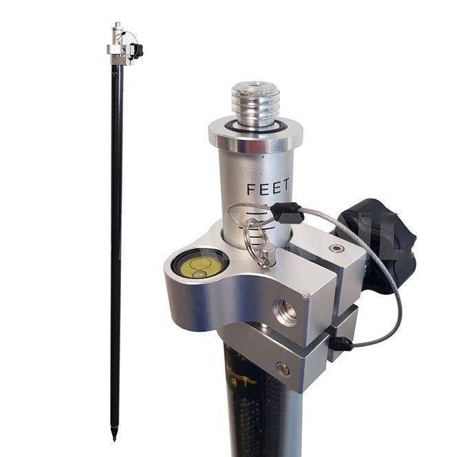 Carbon fiber GPS/RTP pole GPS carbon fiber survey pole carbon fiber