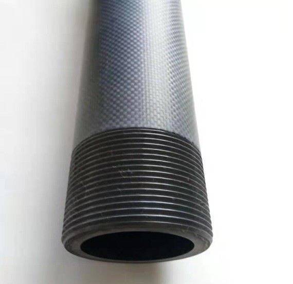 CNC process fine machining thread Φ78mm *Φ58mm carbon fiber tube carbon