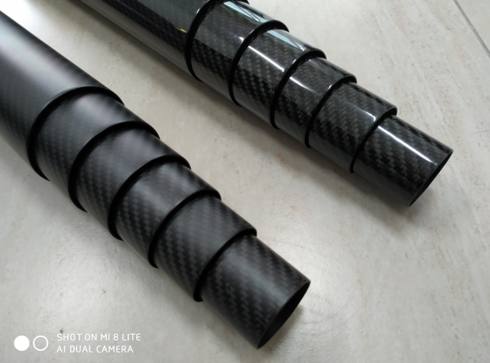 custom carbon fiber rods 25.470 mm diameter hollow carbon rods made in