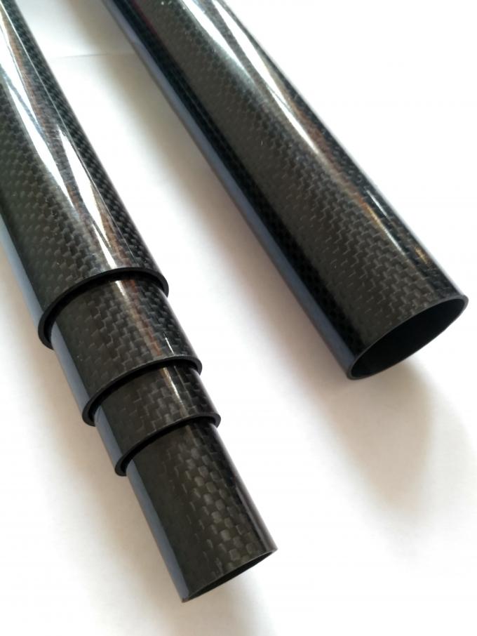 carbon fiber heating tube carbon fiber telescopic tube 50mm 70mm 100mm