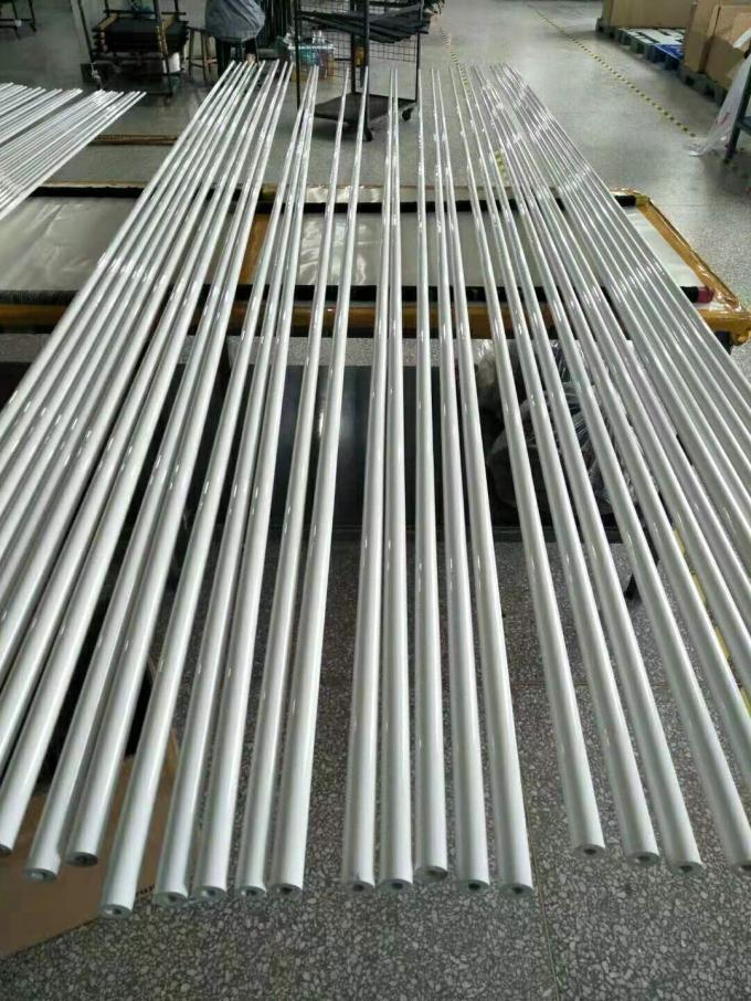 UV resistant white color 2321mm length fiberglass tube for yacht mast