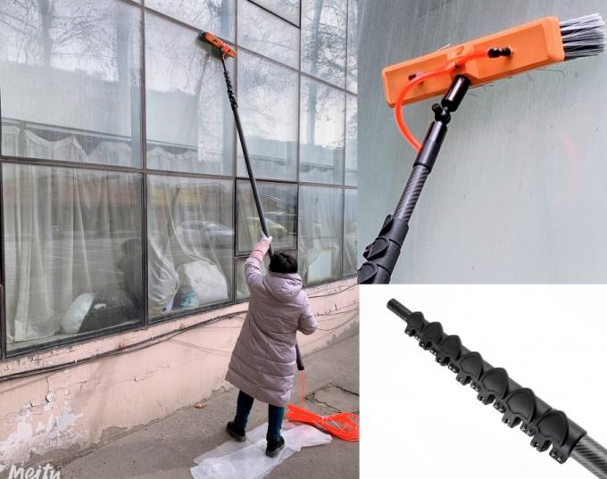 carbon fibre telescopic tube pole carbon fiber reach and wash pole long window cleaning pole