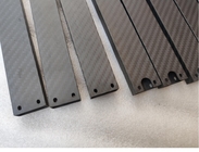 CNC cutting slot/drill hole carbon fiber rectangular square tubing with 3K twill matte surface