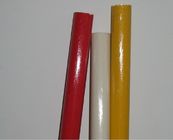 Insulated gold green red blue white etc colored epoxy frp  fiberglass tube  rod pole pipe made in China