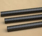 Semi-gloosy matte carbon fiber tubes pipes poles with 3K surface fatory supply