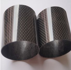 carbon mix glass fiber pipe/tubes with 3K plain or 3K twill surface 50% carbon +50% glass fiber tube