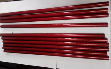 red  color 12mm colorful carbon fiber tubes  with good looking appearance