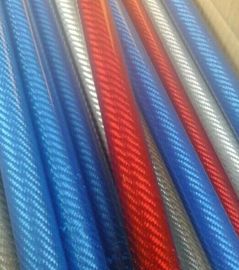 16mm Colorful glass fiber tube FRP CRFP tube pole  glass fiber round tube