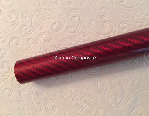 25mm red carbon fibre tube colorful carbon fibre tubing