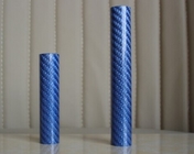 high glossy blue carbon fibre tube 30mm for sale