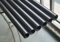 3K Roll Wrapped 100% Real Carbon Fiber Tube 3K plain 3K Twill carbon fiber rod pipes China Supplier with factory price'