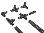 carbon carbon fiber connector carbon fiber joint for 3K plain or 3K twill surface used for round tube or square tube