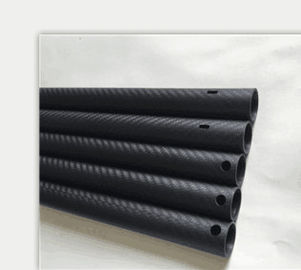 CNC cutting drilling carbon fiber tube carbon fiber pole 25*21.4*1410mm