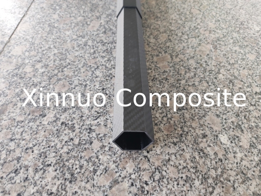 high stiffness hexagon carbon tubes 3K twill carbon fiber hexagonal tubing made in China