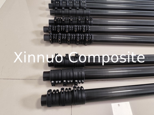 XN 18ft 20ft 25ft 30ft 35ft 40ft 50ft 60 ft carbon fiber extension rod for rescue pole carbon fiber telescopic pole