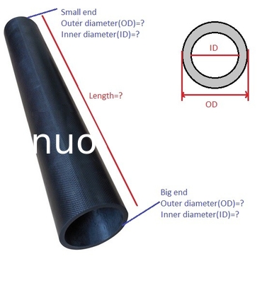high stiffness conical cone shaped carbon fiber tube Can carbon fiber tubes be tapered?