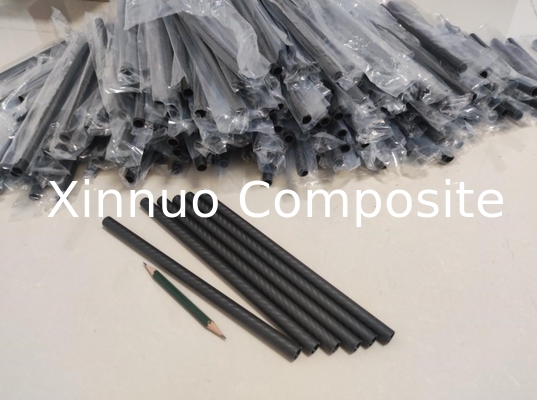 12mm 1/2 inch small diameter  3k twill weave carbon fiber tubing  for UAV drone
