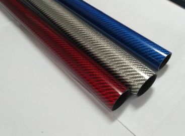 25mm 28mm 31mm diameter green red blue gold  colorful colored carbon fiber tube