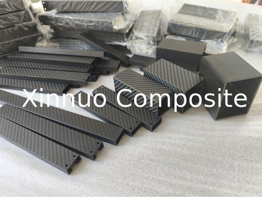 high strength 3K twill rectangle carbon fiber tube  made in China