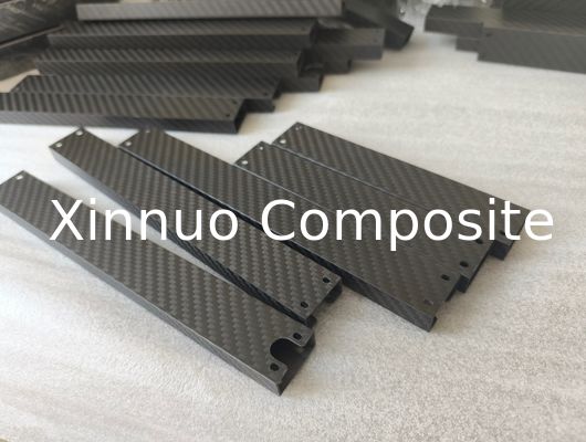high strength 3K twill rectangle carbon fiber tube  made in China