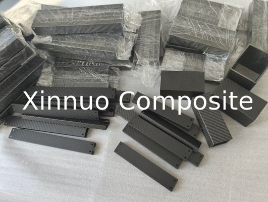 high strength 3K twill rectangle carbon fiber tube  made in China