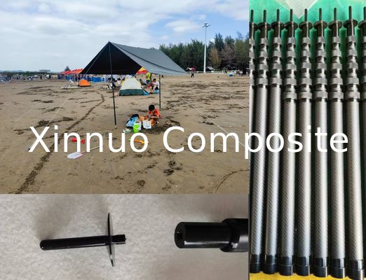 2m 2.8m 3m 4m Length high stiff Carbon Fiber Telescopic Sky Canopy Pole