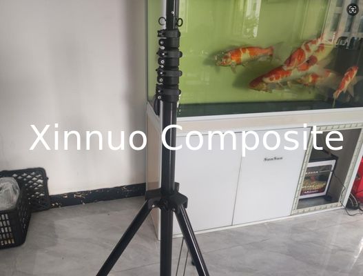 15m 50ft high stiff telescoping tripod pole carbon fiber camera poles