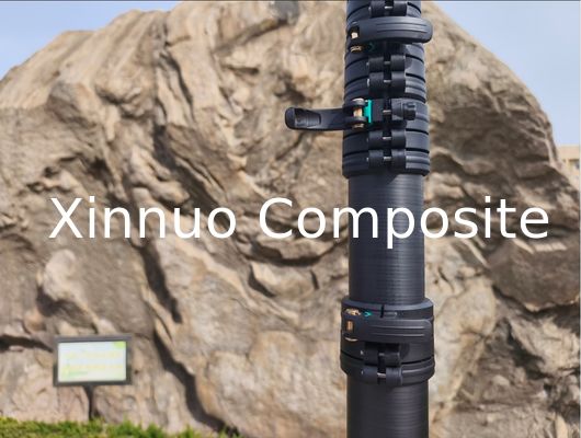 quick clamp 18m 60ft length high stiffness carbon fiber telescopic pole