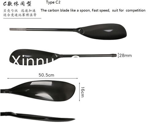 Water sports Carbon Fiber Kayak Paddles  adjustable length competition paddles