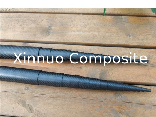3K twill& 3K plain high stiffness carbon  fiber composite folding pole  made in China