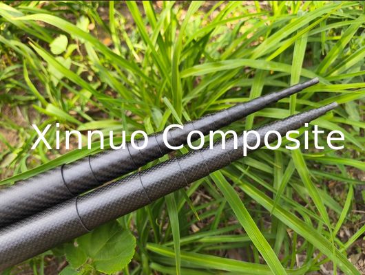 3K twill& 3K plain high stiffness carbon  fiber composite folding pole  made in China