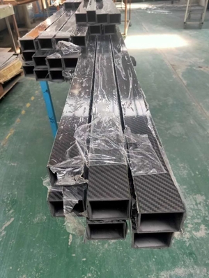 3K twill high strength square carbon fiber tube made in China