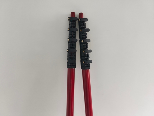 2025 high stiffness red carbon fiber telescoping pole made in China