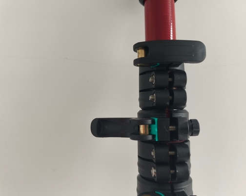 2025 high stiffness red carbon fiber telescoping pole made in China