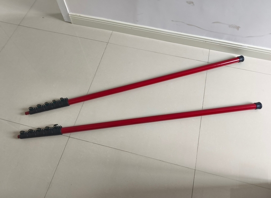 2025 high stiffness red carbon fiber telescoping pole made in China