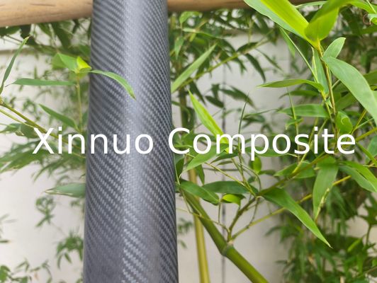 2000mm Length 3K 2X2 Twill Weave Carbon Fiber Tubes with high strength