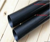3K plain twill weave surface+ inside Uni-directional carbon fiber tube