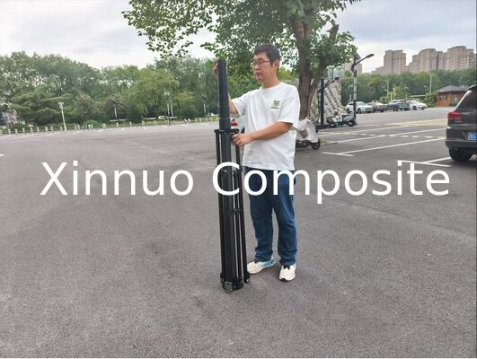 10m 12m carbon fiber tripod telescopic mast for camera carbon tripod pole