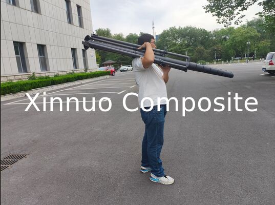 10m 12m carbon fiber tripod telescopic mast for camera carbon tripod pole