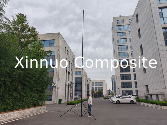 Portable heavy duty tripod stand telescopic carbon fiber mast
