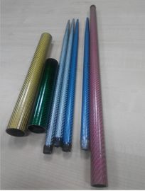 16mm Colorful glass fiber tube FRP CRFP tube pole  glass fiber round tube
