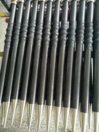 Carbon fiber shaft tubes with thread metal heads for pile driving Fire Hydrant support pole