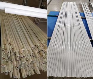 UV resistant white color 2321mm length fiberglass tube for yacht mast pole ship Antenna pole