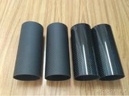 3K twill 3.346&quot; 3.524&quot; carbon fiber hybrid glass fiber tubes  used for  car exhaust pipe