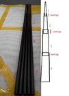 2 meter 4 sections Top-ranking insulate fiberglass composite folding/telescopic pole made in China