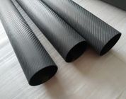 3K twill texture carbon fibre tubing with simple clean finish smooth finish