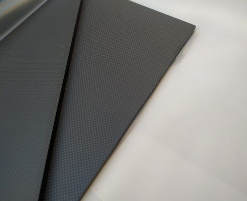 3/5/8/10mm 500*600mm 3K plain matte carbon fiber sheet/plate with +/-45  or 0/90 degree