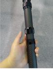 3K twill carbon fiber extension adjustable rod with Anodized Aluminum twist clamp lock telescopic pole